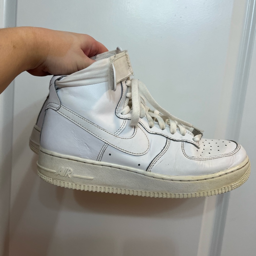 Women’s Air Force ones high top white and cream
